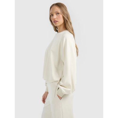 3. Damen-Sweatshirt aus Modal (Größe 4F 4FRAW25TSWSF2508-12S) ohne Reißverschluss