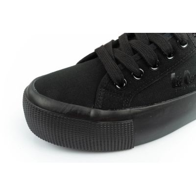 15. Lee Cooper Damen Sportschuhe Stoff Plateau Sneakers schwarz