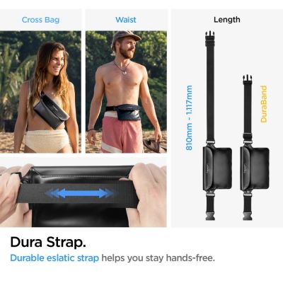 6. Spigen Aqua Shield A621 wasserdichte Hüfttasche + schwimmende Tasche – Schwarz