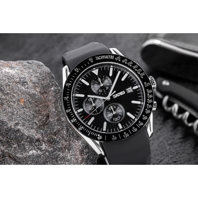 4. Herrenuhr Skmei 9253PSIBK + Box