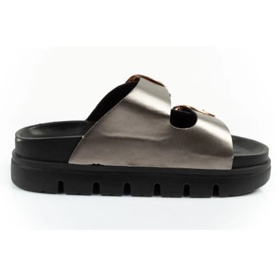 4. Lee Cooper Damenschuhe, Hausschuhe, silber, bequem, Plateau, modisch