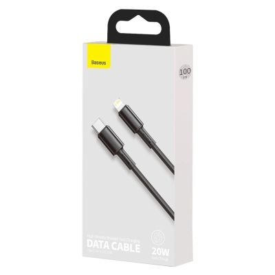 5. Baseus CATLGD-01 Lightning – USB-C PD-Kabel 20 W 480 Mbit/s 1 m – Schwarz