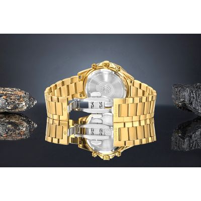 6. Giewont Herrenuhr Chronograph Saphir Gold Grün GW3520-B6