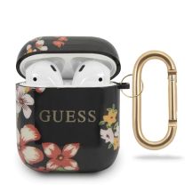 Guess GUACA2TPUBKFL04 AirPods cover czarny/black N.4 Flower Collection