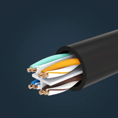 12. Ugreen NW112 11283 Netzwerk-Ethernet-Kabel RJ45 (weiblich) – RJ45 (männlich) F/UTP Cat. 6 1 Gbit/s 5 m – schwarz