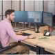 6. Fellowes Ergonomics 3-Monitor-Arm – Platinum-Serie