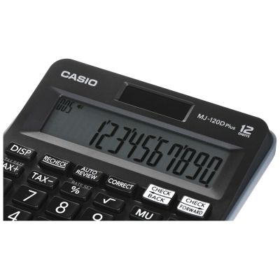 4. CASIO MJ-120D PLUS BÜROTASCHENTRUCKLER SCHWARZ, 12-DIGITALANZEIGE