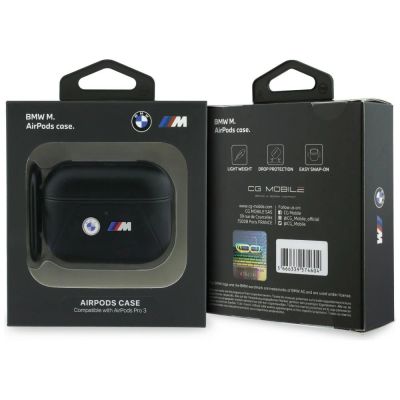 4. BMW Curved Line Schutzhülle für AirPods Pro 3 – Schwarz