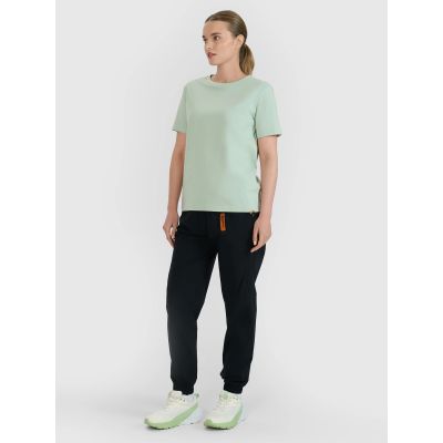 4. Übergroßes bedrucktes Damen-T-Shirt 4F 4FWSS25TTSHF2238-47S