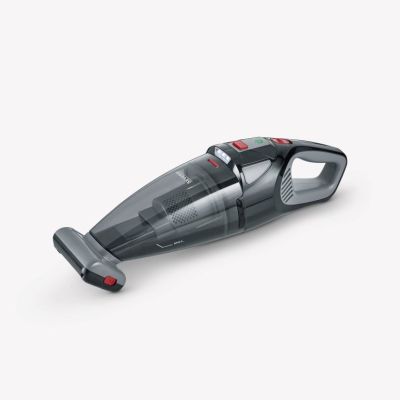 4. Severin HV 7147 Akku-Trockensauger mit Akku, Akku-Bürste, Schwarz, Grau, Rot