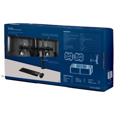 9. ARCTIC Z2 Basic Monitorhalterung/Ständer 68,6 cm (27") Schreibtisch Schwarz