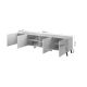 4. ABETO TV-Schrank 200x42x52 Graphit/Glanzgraphit