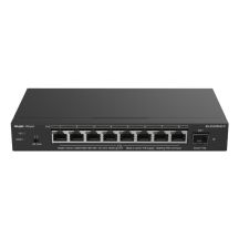 Ruijie Networks RG-ES209MG-P Netzwerk-Switch, Managed L2 2,5G Ethernet (100/1000/2500), PoE-fähig, Schwarz