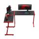 8. Huzaro Hero 6.0 Roter Gaming-Schreibtisch