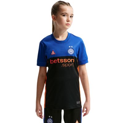 Nike Inter Mailand 2026 Stadium SE Kindertrikot Schwarz und Blau IB3536 413