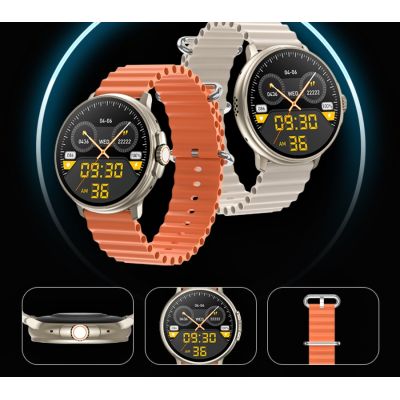 6. RUBICON RNCF15 Titanium/Black SMARUB259 Smartwatch