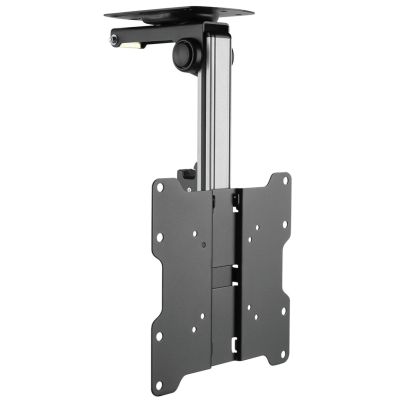 Techly ICA-CPLB 222 TV-Halterung für 94 cm (37 Zoll) Fernseher, Schwarz, Silber