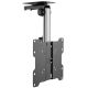 Techly ICA-CPLB 222 TV-Halterung für 94 cm (37 Zoll) Fernseher, Schwarz, Silber
