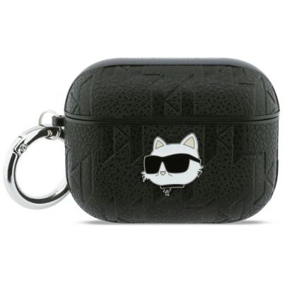 Karl Lagerfeld Monogram Choupette Schutzhülle für AirPods Pro 3 – Schwarz