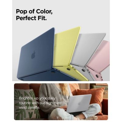 6. Spigen AirSkin Hülle für MacBook Neo 13" 2026 - Transparent Matt