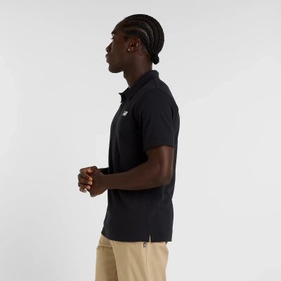 13. New Balance Baumwoll-Piqué-Poloshirt M MT51519BK