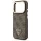 6. Guess 4G PU Dreieck-Logo & Standkamera Magsafe Hülle für iPhone 17 Pro - Braun