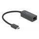 DeLOCK Adapter USB Typ-C Stecker auf 2,5 Gigabit LAN kompakt