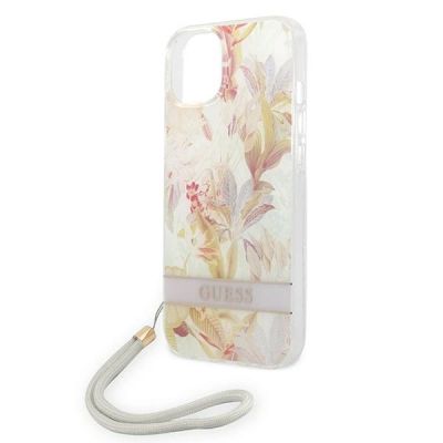5. Guess GUOHCP14MHFLSU iPhone 14 Plus 6,7 "lila / lila Hardcase Flower Strap