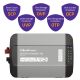 14. Qoltec Monolith 51917 Intelligentes Profi-Ladegerät für LiFePO4-, AGM-, GEL- und SLA-Batterien | 70 A | 12 V | Schnellladung