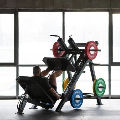 9. HMS LP3175 Semi Commercial Leg Crane (17-51-006) Grau, Schwarz