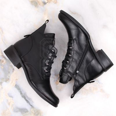 8. Insulated flat-heeled ankle boots Jezzi W JEZ412A, black