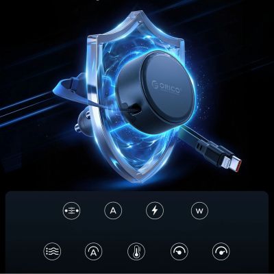 12. Autoladegerät ORICO Dual Stretch 60 W Split Extension mit zwei ausziehbaren Kabeln