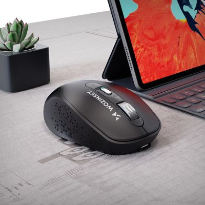 6. Wozinsky WMGK-1134 Ergonomische kabellose Maus – Schwarz