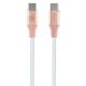 3. Guess Geprägtes Logo USB-C / USB-C-Kabel 1,5 m Schnellladung – Pink