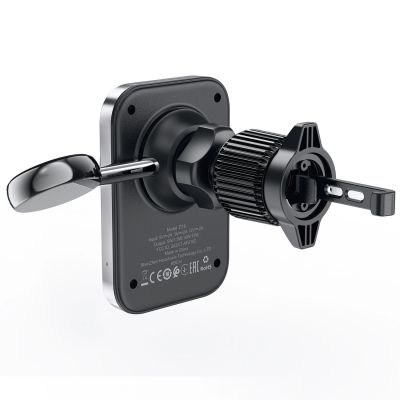 2. Acefast D18 Autohalterung mit MagSafe / Qi-Induktionsladegerät + USB-A USB-C-Kabel - Schwarz