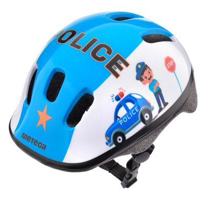 7. Meteor KS06 S 17443 Fahrradhelm 48-52 cm Polizei