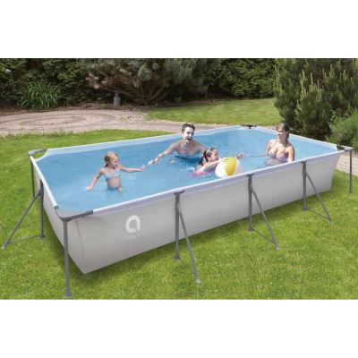 11. Rechteckiger Rahmenpool, besonders stabil, 394 x 207 x 80 cm, 17723