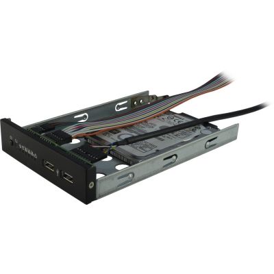 8. Inter-Tech 2U-20255 Rack Schwarz, Edelstahl