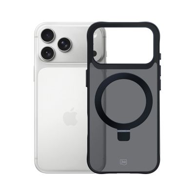 6. 3mk Smoke Case Mag&Stand für iPhone 17 Pro - Schwarz