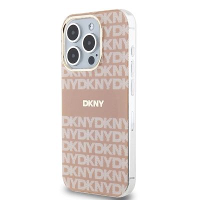 2. DKNY IML Mono & Stripe MagSafe Hülle für iPhone 14 Pro Max – Rosa