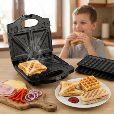 15. Esperanza Muffuletta EKT005 Sandwichmaker (700 W; schwarz, Edelstahl)