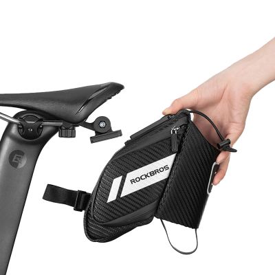 3. Rockbros C32BK Satteltasche 1,5 l mit Wasserflaschenfach – Schwarz
