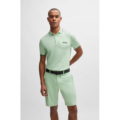 4. Boss Paddy Pro Open Green Herren Regular Fit Poloshirt (50469102-388)