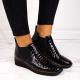53. Rieker W R474 Schlangenleder Stiefeletten schwarz