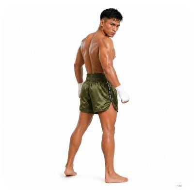 4. Herren-Thaishorts ARMY GREEN V2 COMBATWEAR | DBX Bushido