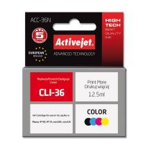 Activejet ACC-36N Tinte (Ersatz für Canon CLI-36; Supreme; 12,5 ml; Farbe)