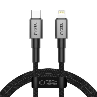 Tech-Protect UltraBoost DNA USB-C / Lightning PD27W/3A Kabel 100 cm – grau