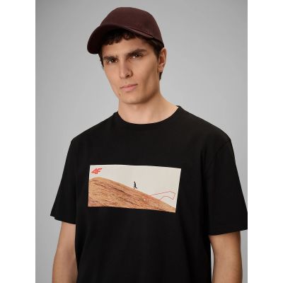3. Herren-T-Shirt mit Aufdruck, regulär, Größe 4F 4FRSS26TTSHM4236-20S