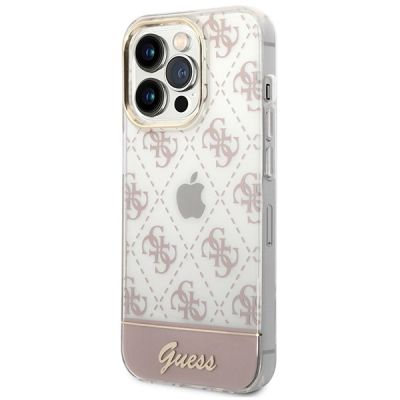 2. Guess GUHCP14LHG4MHP iPhone 14 Pro 6.1 "pink / pink Hardcase 4G Pattern Script