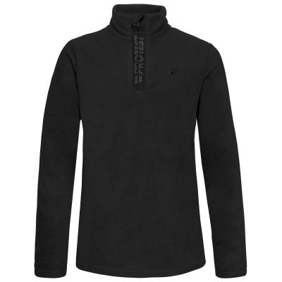 Protest Perfecty Jr. Kinder Rollkragen-Sweatshirt, elastisches Material, schwarz (P3810400/290)